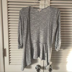 Candie’s 3/4 ruched sleeve sweater